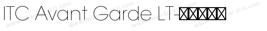 ITC Avant Garde LT字体转换